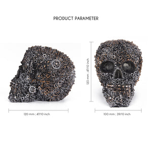 UJOY Resin Screw Skull Human Skull Model for Home Decoration Halloween Skull Statue Human Adult Skull Head Bone Model