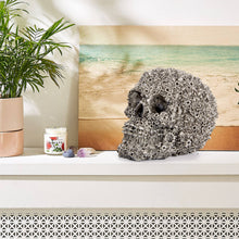 Load image into Gallery viewer, UJOY Creative Skull Silver Screw Sculpture Human Head Skeleton Statue Collectible Halloween Decoration Home Decor