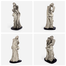 Cargar imagen en el visor de la galería, UJOY Ghost and Beauty Embrace Resin Statue - Gothic Romantic Home Decor, Unique Halloween Figurine, Emotional Art Sculpture for Shelf, Tabletop, or Collectors