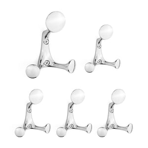SARIHOSY 3 Hangers Wall Hooks Three Colors Available High Quality Zinc Alloy Coat Hooks for Bathroom Kitchen Bedroom 7752