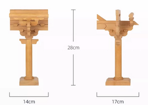 SARIHOSY Natural Wood Dougong Building Blocks at the Head of the Stigma in the Nanshan Temple in Shanxi for Adults and Teenagers