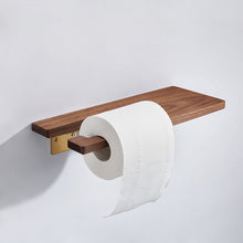 Load image into Gallery viewer, SARIHOSY High Quality Walnut Wood Paper Towel Holder Wall Mounted for Bathroom 105-GD