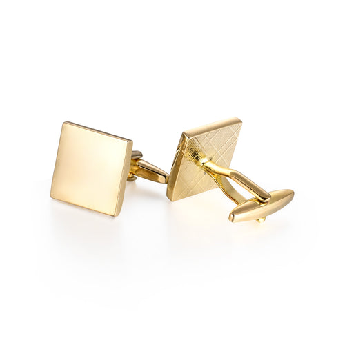 UJOY Mens Cufflinks Silver and Gold Colors Business Dress Parts for Wedding Party