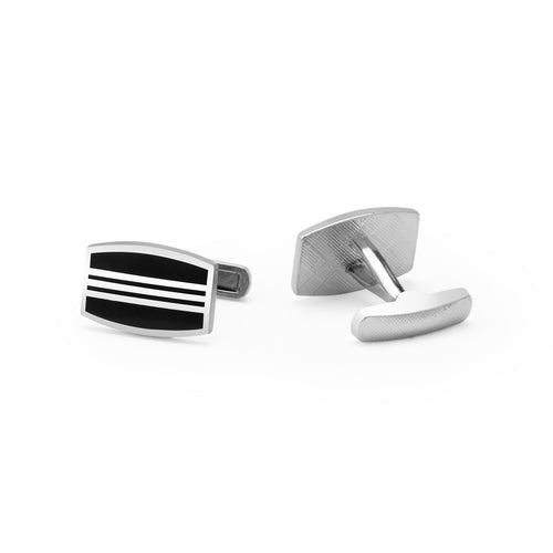 UJOY Silver Color Men's Jewelry Cufflinks for Shirts for Weddings, Business, Dinner