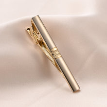 Load image into Gallery viewer, UJOY Tie Clip of Men Tie Bar Clip with Gift Box Silver for Business Silver and Gold