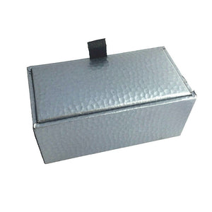 UJOY CLASSIC SILVER GREY Tie Clip Box Paper Box Velvet Inner Case Jewelry Gift Box CTB304