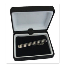 Load image into Gallery viewer, UJOY Classic gift box tip clip box black tie clip Box pu leather Velvet inner box CTB309