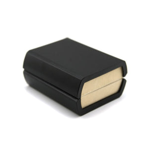 UJOY black/brown cufflinks box classic design plastic box Velvet inner gift box CTB002&001