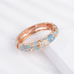 Chinese Characteristics Cloisonne Bracelet Exquisite Rose Modelling Nice Ladies Wear Temperament Against Bangles Accessories